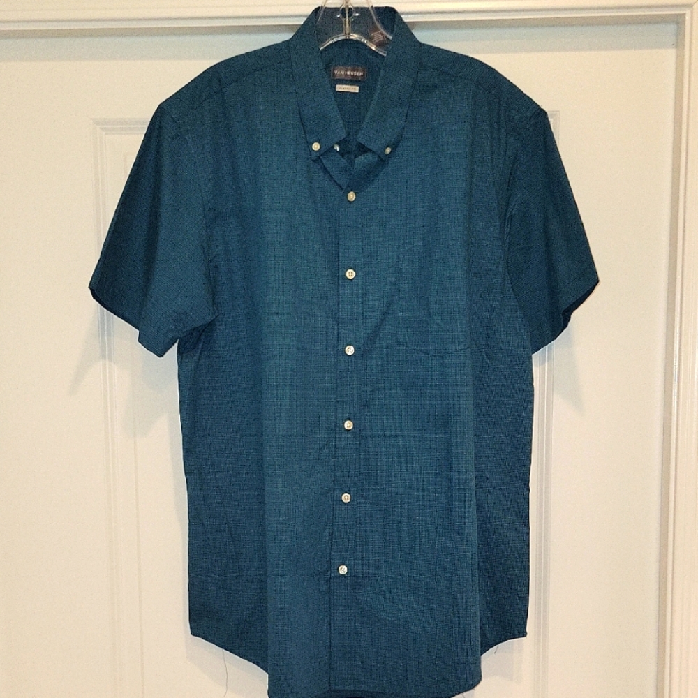 Van Heusen Teal Button Down Shirt